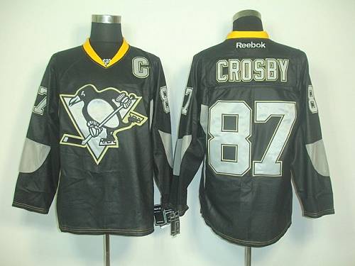 Penguins #87 Sidney Crosby Black Ice Stitched NHL Jersey Penguins #87 Sidney Crosby Black Ice Stitched NHL Jersey