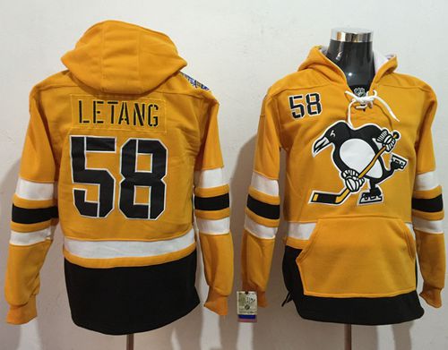 Penguins #58 Kris Letang Gold Sawyer Hooded Sweatshirt 2017 Stadium Series Stitched NHL Jersey Penguins #58 Kris Letang Gold Sawyer Hooded Sweatshirt 2017 Stadium Series Stitched NHL Jersey