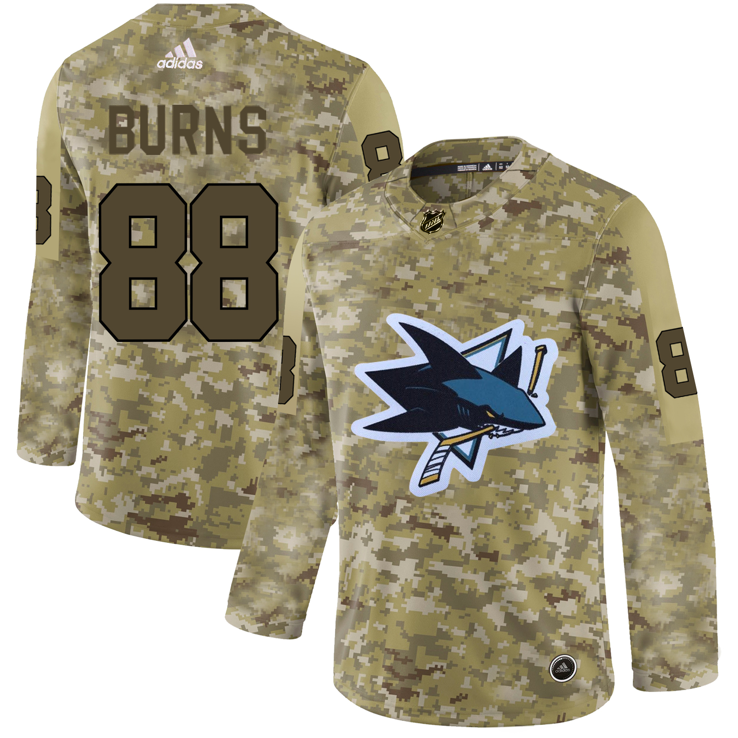 Adidas Sharks #88 Brent Burns Camo Authentic Stitched NHL Jersey Adidas Sharks #88 Brent Burns Camo Authentic Stitched NHL Jersey