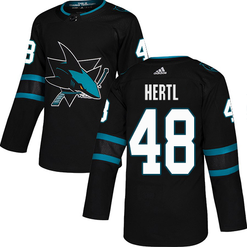 Adidas Sharks #48 Tomas Hertl Black Alternate Authentic Stitched NHL Jersey Adidas Sharks #48 Tomas Hertl Black Alternate Authentic Stitched NHL Jersey