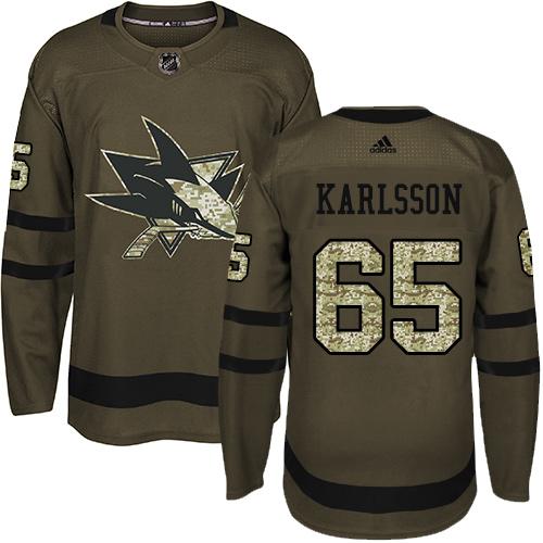 Adidas Sharks #65 Erik Karlsson Green Salute to Service Stitched NHL Jersey Adidas Sharks #65 Erik Karlsson Green Salute to Service Stitched NHL Jersey