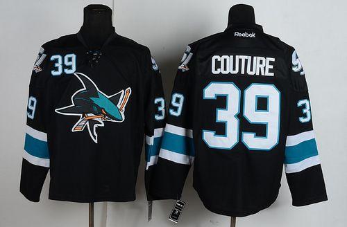 Sharks #39 Logan Couture Black Stitched NHL Jersey Sharks #39 Logan Couture Black Stitched NHL Jersey