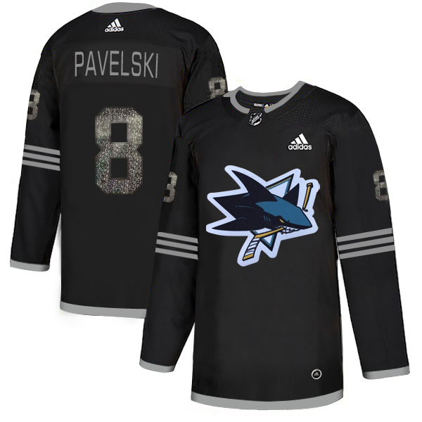 Adidas Sharks #8 Joe Pavelski Black Authentic Classic Stitched NHL Jersey Adidas Sharks #8 Joe Pavelski Black Authentic Classic Stitched NHL Jersey