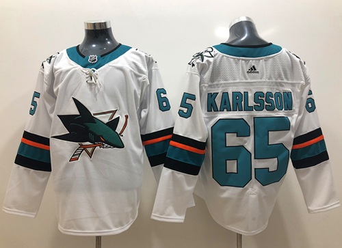 Adidas Sharks #65 Erik Karlsson White Road Authentic Stitched NHL Jersey Adidas Sharks #65 Erik Karlsson White Road Authentic Stitched NHL Jersey