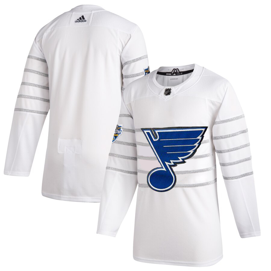 Men's St. Louis Blues Adidas White 2020 NHL All-Star Game Authentic Jersey Men's St. Louis Blues Adidas White 2020 NHL All-Star Game Authentic Jersey