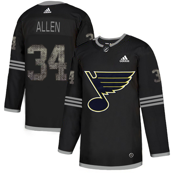 Adidas Blues #34 Jake Allen Black Authentic Classic Stitched NHL Jersey Adidas Blues #34 Jake Allen Black Authentic Classic Stitched NHL Jersey