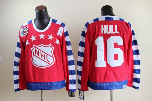 Blues #16 Brett Hull Red All Star CCM Throwback 75TH Stitched NHL Jersey Blues #16 Brett Hull Red All Star CCM Throwback 75TH Stitched NHL Jersey