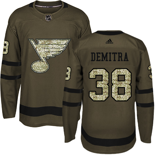 Adidas Blues #38 Pavol Demitra Green Salute to Service Stitched NHL Jersey Adidas Blues #38 Pavol Demitra Green Salute to Service Stitched NHL Jersey