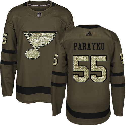 Adidas Blues #55 Colton Parayko Green Salute to Service Stitched NHL Jersey Adidas Blues #55 Colton Parayko Green Salute to Service Stitched NHL Jersey