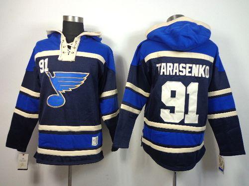 Blues #91 Vladimir Tarasenko Navy Blue Sawyer Hooded Sweatshirt Stitched NHL Jersey Blues #91 Vladimir Tarasenko Navy Blue Sawyer Hooded Sweatshirt Stitched NHL Jersey