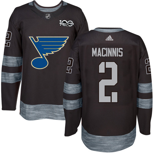 Adidas Blues #2 Al MacInnis Black 1917-2017 100th Anniversary Stitched NHL Jersey Adidas Blues #2 Al MacInnis Black 1917-2017 100th Anniversary Stitched NHL Jersey