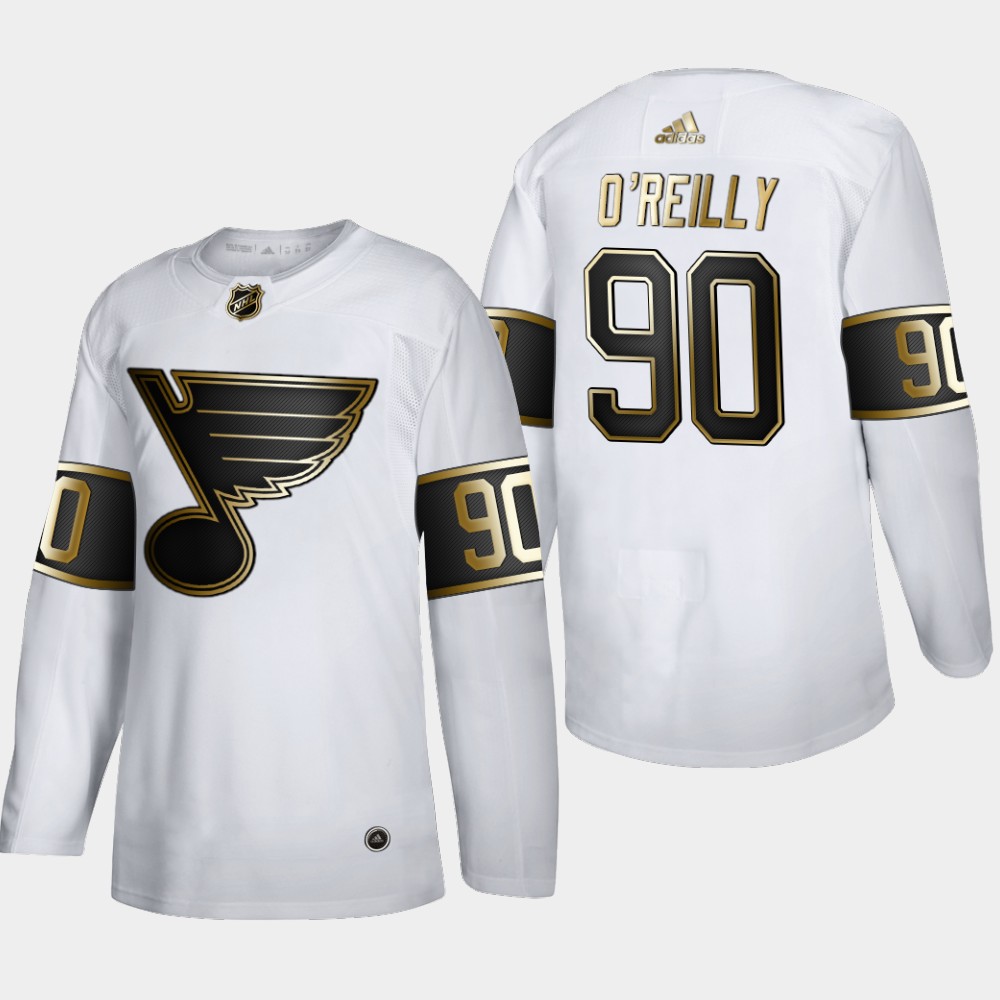St. Louis Blues #90 Ryan O'Reilly Men's Adidas White Golden Edition Limited Stitched NHL Jersey St. Louis Blues #90 Ryan O'Reilly Men's Adidas White Golden Edition Limited Stitched NHL Jersey