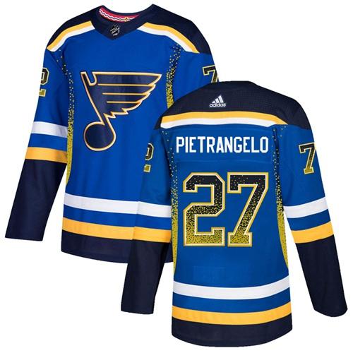 Adidas Blues #27 Alex Pietrangelo Blue Home Authentic Drift Fashion Stitched NHL Jersey Adidas Blues #27 Alex Pietrangelo Blue Home Authentic Drift Fashion Stitched NHL Jersey