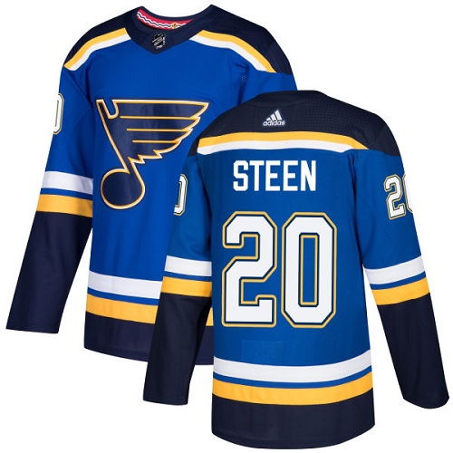 Adidas Blues #20 Alexander Steen Blue Home Authentic Stitched NHL Jersey Adidas Blues #20 Alexander Steen Blue Home Authentic Stitched NHL Jersey
