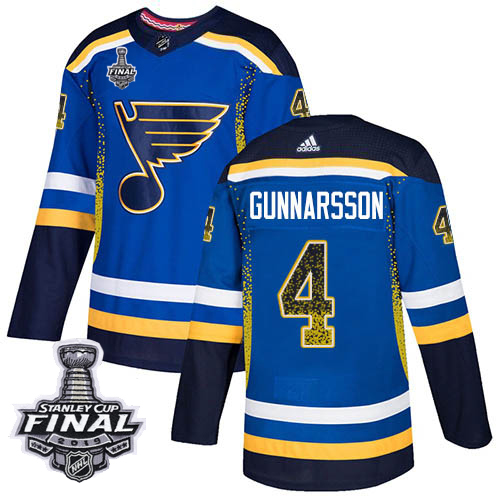 Adidas Blues #4 Carl Gunnarsson Blue Home Authentic Drift Fashion 2019 Stanley Cup Final Stitched NHL Jersey Adidas Blues #4 Carl Gunnarsson Blue Home Authentic Drift Fashion 2019 Stanley Cup Final Stitched NHL Jersey