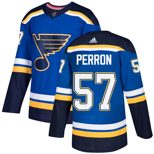 Adidas Blues #57 David Perron Blue Home Authentic Stitched NHL Jersey Adidas Blues #57 David Perron Blue Home Authentic Stitched NHL Jersey