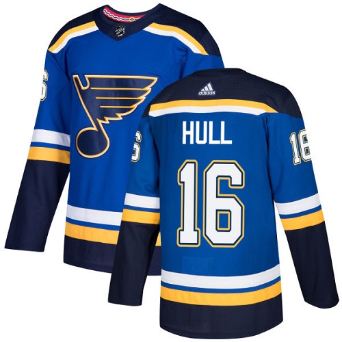Adidas Blues #16 Brett Hull Blue Home Authentic Stitched NHL Jersey Adidas Blues #16 Brett Hull Blue Home Authentic Stitched NHL Jersey