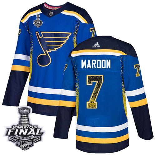 Adidas Blues #7 Patrick Maroon Blue Home Authentic Drift Fashion 2019 Stanley Cup Final Stitched NHL Jersey Adidas Blues #7 Patrick Maroon Blue Home Authentic Drift Fashion 2019 Stanley Cup Final Stitched NHL Jersey
