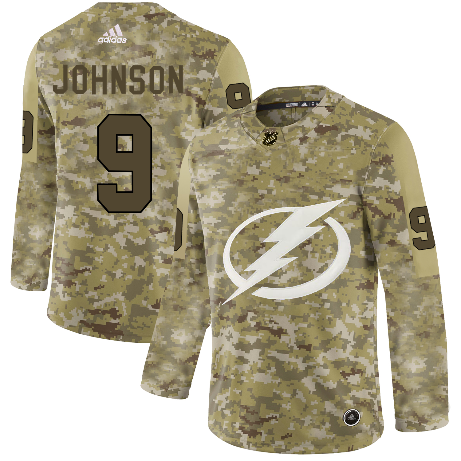 Adidas Lightning #9 Tyler Johnson Camo Authentic Stitched NHL Jersey Adidas Lightning #9 Tyler Johnson Camo Authentic Stitched NHL Jersey