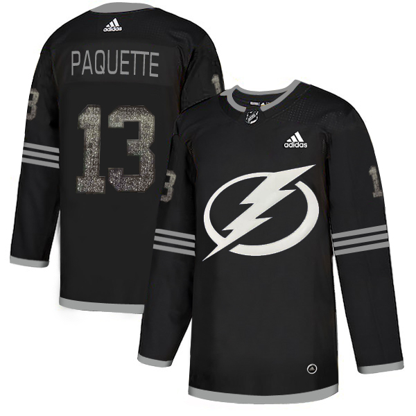Adidas Lightning #13 Cedric Paquette Black Authentic Classic Stitched NHL Jersey Adidas Lightning #13 Cedric Paquette Black Authentic Classic Stitched NHL Jersey