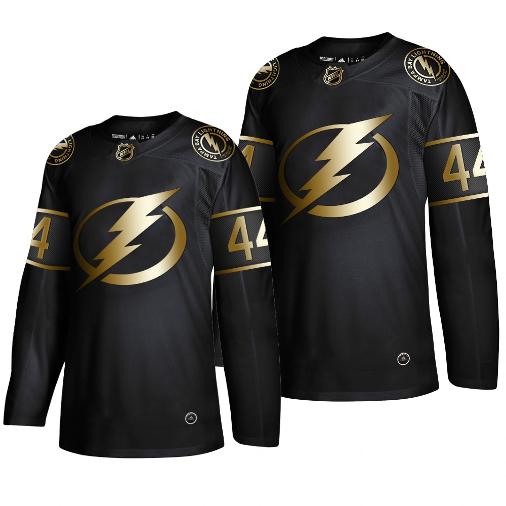 Adidas Lightning #44 Jan Rutta Men's 2019 Black Golden Edition Authentic Stitched NHL Jersey Adidas Lightning #44 Jan Rutta Men's 2019 Black Golden Edition Authentic Stitched NHL Jersey