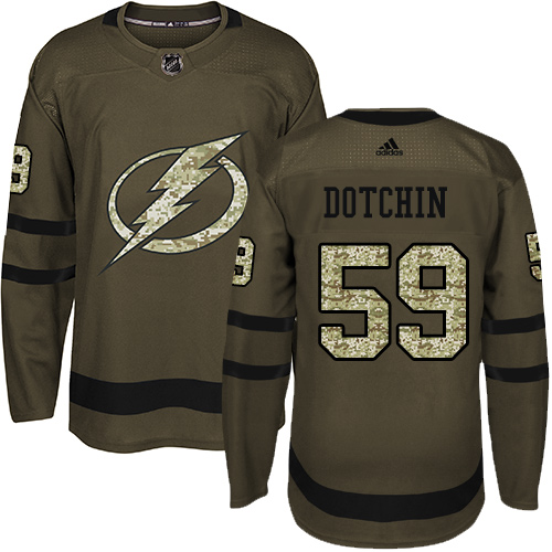 Adidas Lightning #59 Jake Dotchin Green Salute to Service Stitched NHL Jersey Adidas Lightning #59 Jake Dotchin Green Salute to Service Stitched NHL Jersey