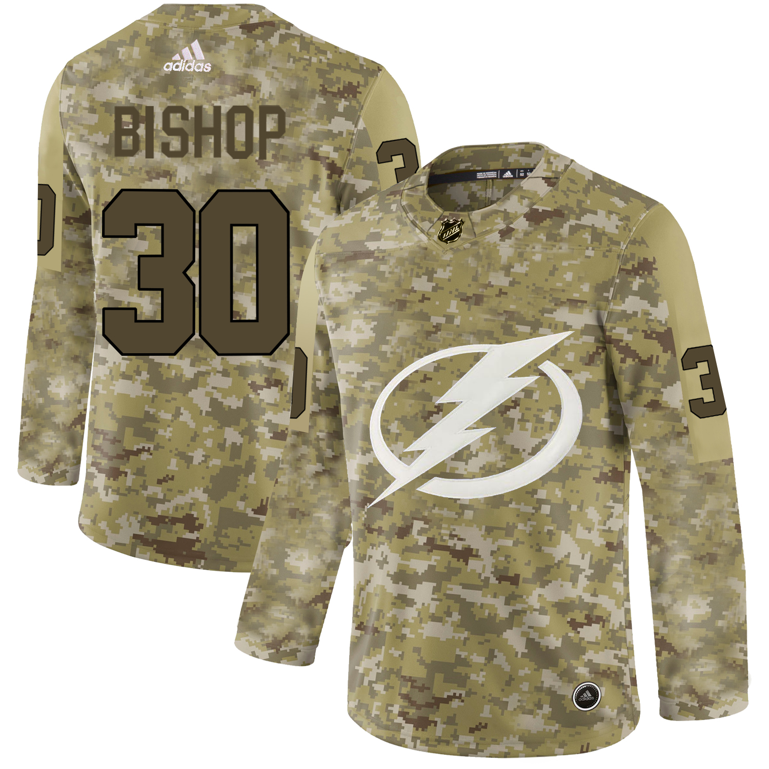 Adidas Lightning #30 Ben Bishop Camo Authentic Stitched NHL Jersey Adidas Lightning #30 Ben Bishop Camo Authentic Stitched NHL Jersey