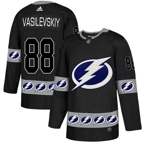 Adidas Lightning #88 Andrei Vasilevskiy Black Authentic Team Logo Fashion Stitched NHL Jersey Adidas Lightning #88 Andrei Vasilevskiy Black Authentic Team Logo Fashion Stitched NHL Jersey