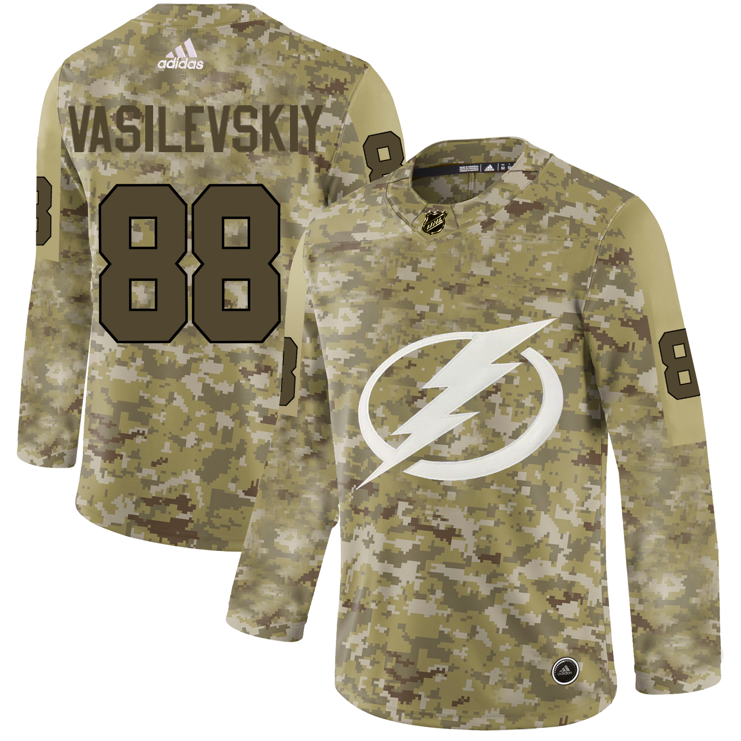 Adidas Lightning #88 Andrei Vasilevskiy Camo Authentic Stitched NHL Jersey Adidas Lightning #88 Andrei Vasilevskiy Camo Authentic Stitched NHL Jersey
