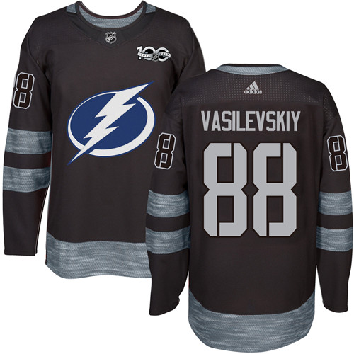 Adidas Lightning #88 Andrei Vasilevskiy Black 1917-2017 100th Anniversary Stitched NHL Jersey Adidas Lightning #88 Andrei Vasilevskiy Black 1917-2017 100th Anniversary Stitched NHL Jersey