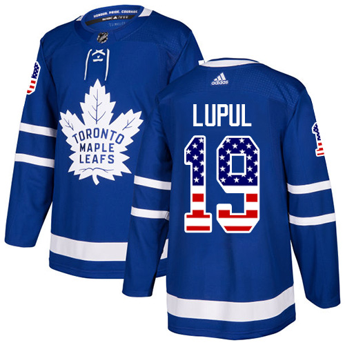 Adidas Maple Leafs #19 Joffrey Lupul Blue Home Authentic USA Flag Stitched NHL Jersey Adidas Maple Leafs #19 Joffrey Lupul Blue Home Authentic USA Flag Stitched NHL Jersey