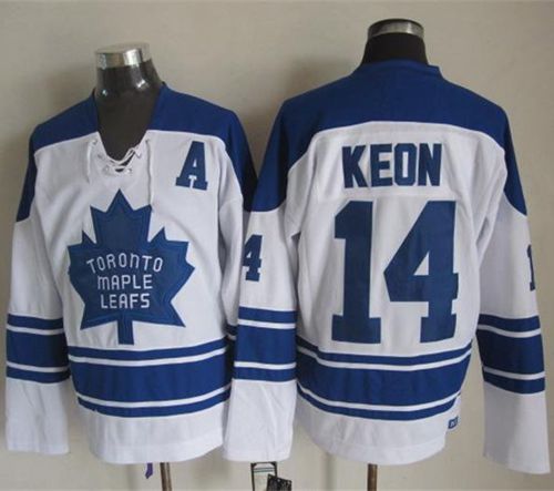 Maple Leafs #14 Dave Keon White CCM Throwback Third Stitched NHL Jersey Maple Leafs #14 Dave Keon White CCM Throwback Third Stitched NHL Jersey
