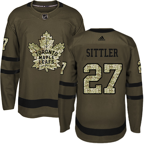 Adidas Maple Leafs #27 Darryl Sittler Green Salute to Service Stitched NHL Jersey Adidas Maple Leafs #27 Darryl Sittler Green Salute to Service Stitched NHL Jersey
