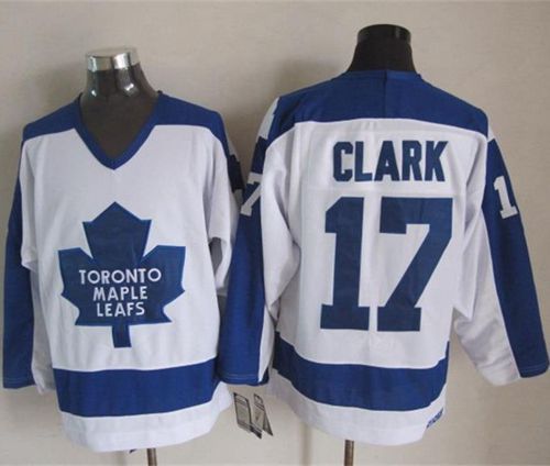 Maple Leafs #17 Wendel Clark White/Blue CCM Throwback Stitched NHL Jersey Maple Leafs #17 Wendel Clark White/Blue CCM Throwback Stitched NHL Jersey