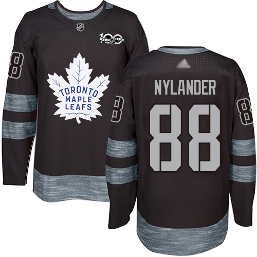 Adidas Maple Leafs #88 William Nylander Black 1917-2017 100th Anniversary Stitched NHL Jersey