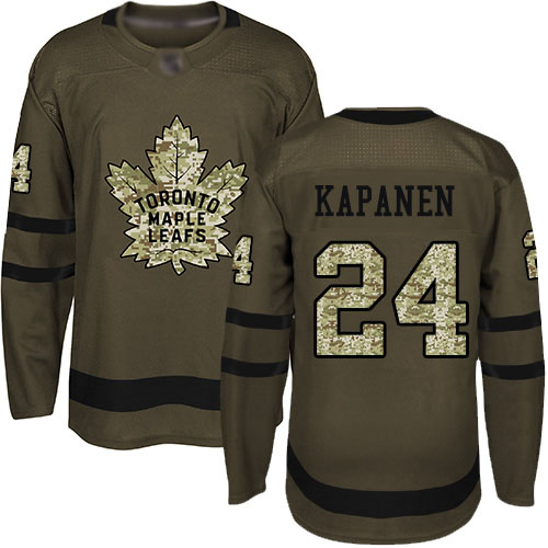 Adidas Maple Leafs #24 Kasperi Kapanen Green Salute to Service Stitched NHL Jersey Adidas Maple Leafs #24 Kasperi Kapanen Green Salute to Service Stitched NHL Jersey