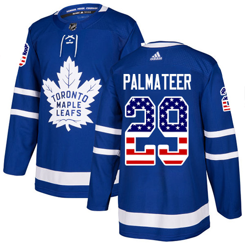 Adidas Maple Leafs #29 Mike Palmateer Blue Home Authentic USA Flag Stitched NHL Jersey Adidas Maple Leafs #29 Mike Palmateer Blue Home Authentic USA Flag Stitched NHL Jersey