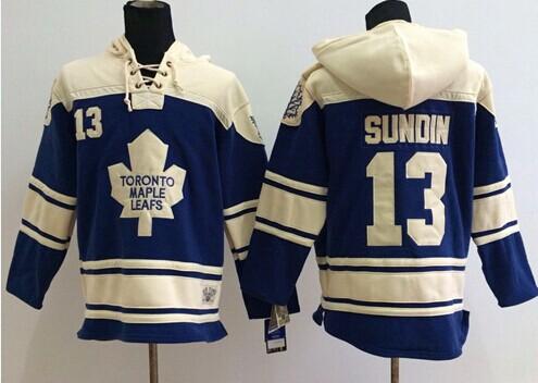 Maple Leafs #13 Mats Sundin Blue Sawyer Hooded Sweatshirt Stitched NHL Jersey Maple Leafs #13 Mats Sundin Blue Sawyer Hooded Sweatshirt Stitched NHL Jersey
