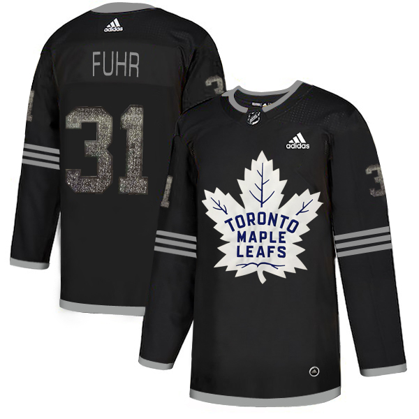 Adidas Maple Leafs #31 Grant Fuhr Black Authentic Classic Stitched NHL Jersey Adidas Maple Leafs #31 Grant Fuhr Black Authentic Classic Stitched NHL Jersey