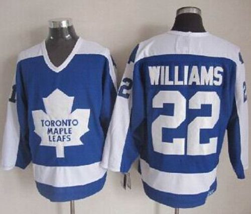 Maple Leafs #22 Tiger Williams Blue/White CCM Throwback Stitched NHL Jersey Maple Leafs #22 Tiger Williams Blue/White CCM Throwback Stitched NHL Jersey
