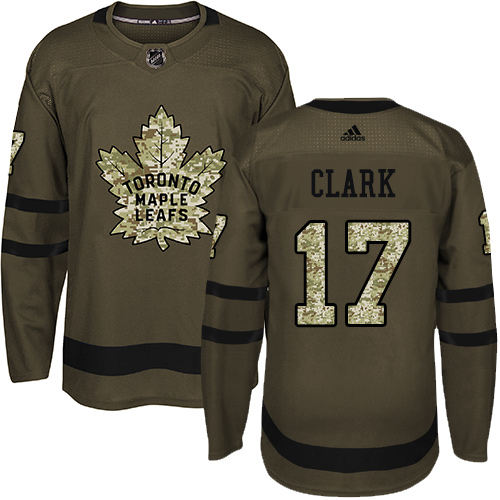 Adidas Maple Leafs #17 Wendel Clark Green Salute to Service Stitched NHL Jersey Adidas Maple Leafs #17 Wendel Clark Green Salute to Service Stitched NHL Jersey