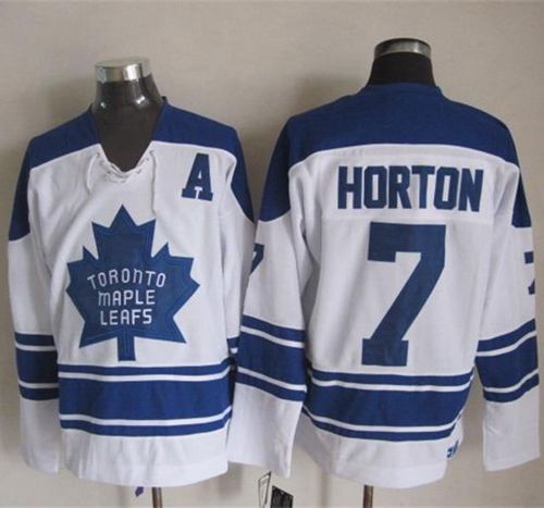 Maple Leafs #7 Tim Horton White CCM Throwback Third Stitched NHL Jersey Maple Leafs #7 Tim Horton White CCM Throwback Third Stitched NHL Jersey