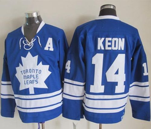 Maple Leafs #14 Dave Keon Blue CCM Throwback Third Stitched NHL Jersey Maple Leafs #14 Dave Keon Blue CCM Throwback Third Stitched NHL Jersey