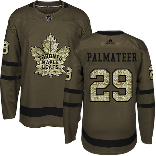 Adidas Maple Leafs #29 Mike Palmateer Green Salute to Service Stitched NHL Jersey Adidas Maple Leafs #29 Mike Palmateer Green Salute to Service Stitched NHL Jersey