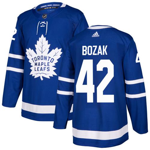 Adidas Maple Leafs #42 Tyler Bozak Blue Home Authentic Stitched NHL Jersey Adidas Maple Leafs #42 Tyler Bozak Blue Home Authentic Stitched NHL Jersey