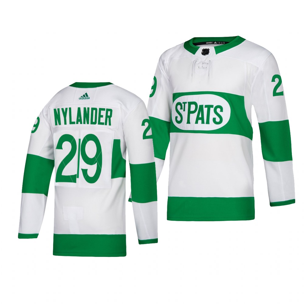 Maple Leafs #29 William Nylander adidas White 2019 St. Patrick's Day Authentic Player Stitched NHL Jersey Maple Leafs #29 William Nylander adidas White 2019 St. Patrick's Day Authentic Player Stitched NHL Jersey