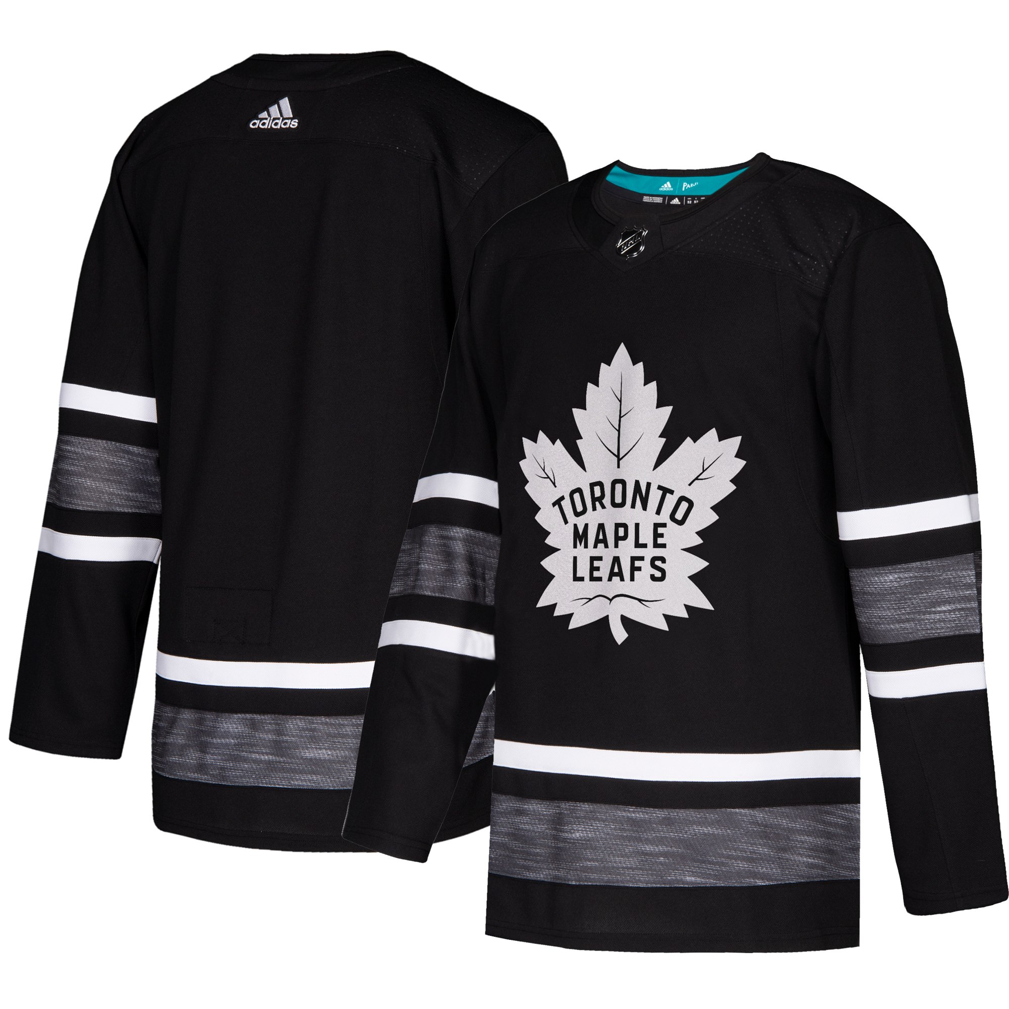 Adidas Maple Leafs Blank Black 2019 All-Star Game Parley Authentic Stitched NHL Jersey Adidas Maple Leafs Blank Black 2019 All-Star Game Parley Authentic Stitched NHL Jersey