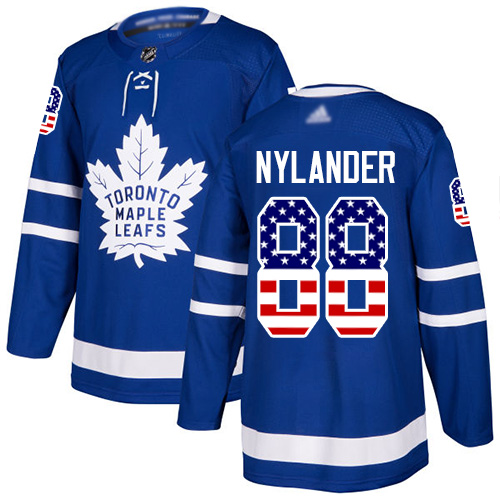 Adidas Maple Leafs #88 William Nylander Blue Home Authentic USA Flag Stitched NHL Jersey Adidas Maple Leafs #88 William Nylander Blue Home Authentic USA Flag Stitched NHL Jersey