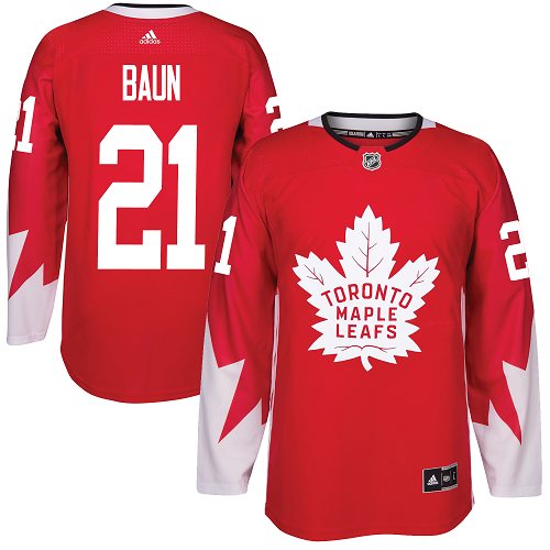 Adidas Maple Leafs #21 Bobby Baun Red Team Canada Authentic Stitched NHL Jersey Adidas Maple Leafs #21 Bobby Baun Red Team Canada Authentic Stitched NHL Jersey