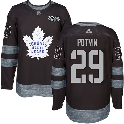 Adidas Maple Leafs #29 Felix Potvin Black 1917-2017 100th Anniversary Stitched NHL Jersey Adidas Maple Leafs #29 Felix Potvin Black 1917-2017 100th Anniversary Stitched NHL Jersey